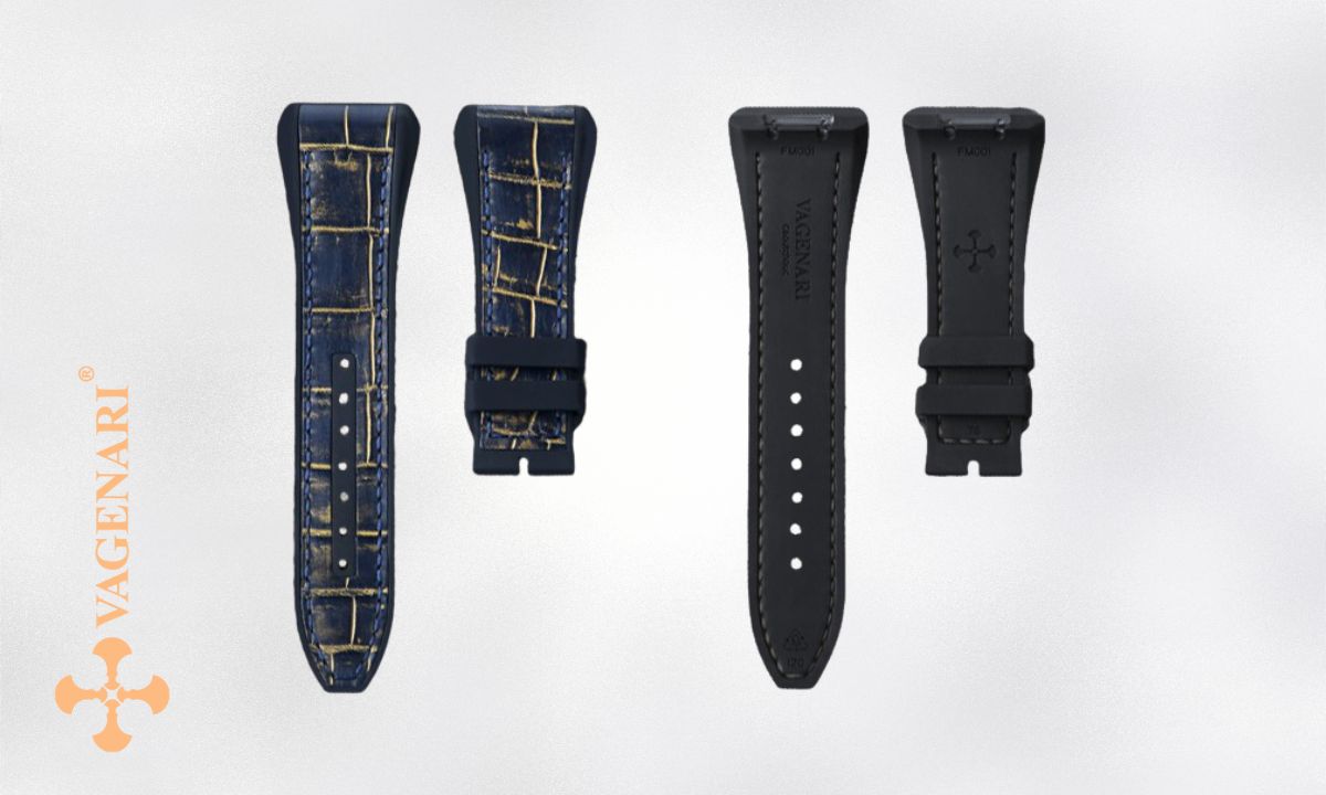 Top 4 mẫu dây cao su đẹp nhất dành cho đồng hồ Franck Muller Vanguard 2 dây da cá sấu đệm cao su franck muller