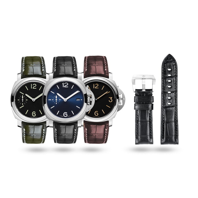 alligator strap for panerai 47mm