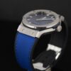 day cao su mau xanh duong cho hublot classic fusion chronograph titanium 42 45mm van cheo 2