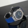day cao su mau xanh duong cho hublot classic fusion chronograph titanium 42 45mm van cheo 3