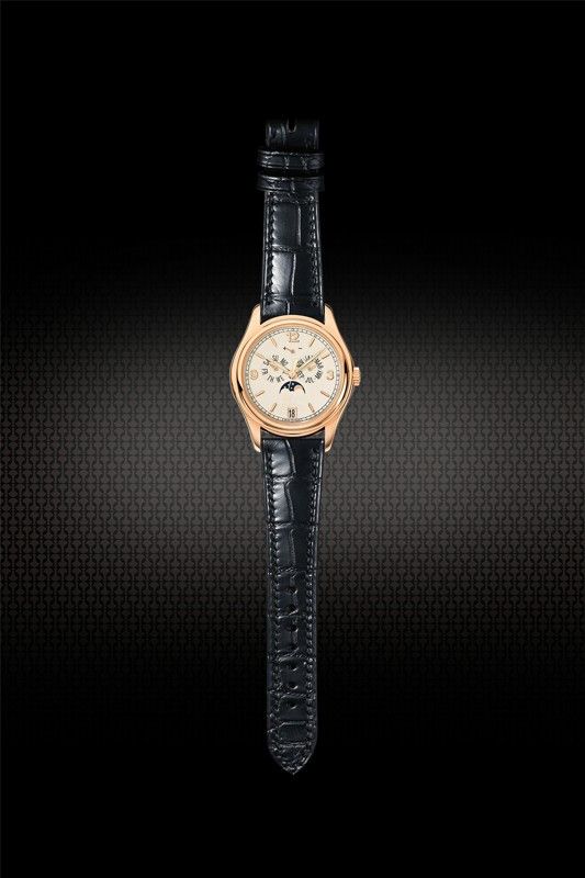 Dây Da Cá Sấu Màu Đen Cho Patek Philippe 5146R (Thủ công)
