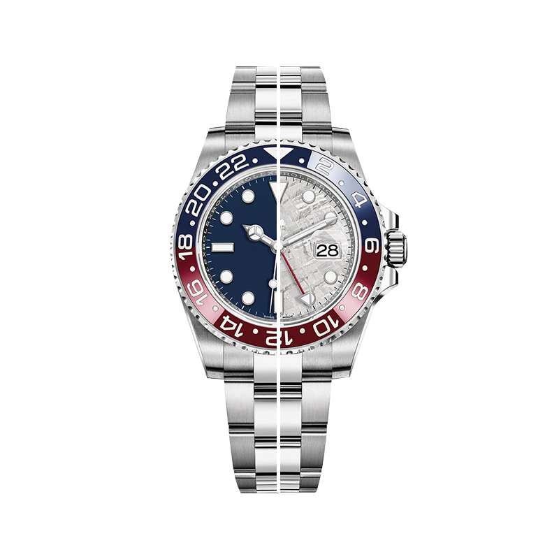 for gmt master ii oyster 40 mm ceramic bezel flat three piece bracelet white gold ref 126719blro 2019 present