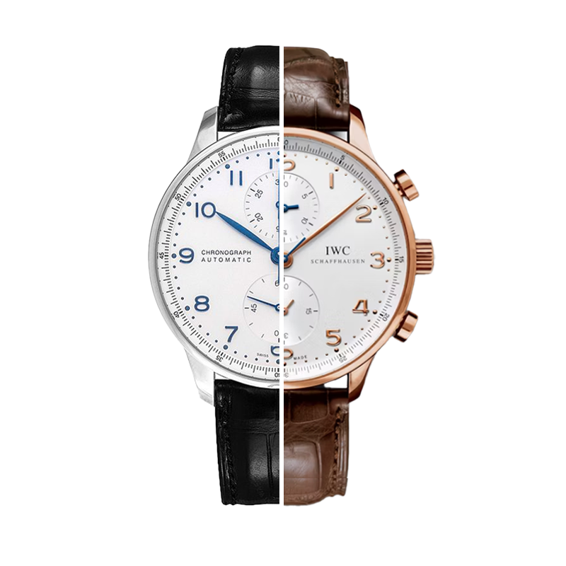 for iwc portugieser chronograph 40 9mm solid backcase steel rg yg ref iw371446 iw371445 iw371447 ref iw371482 iw371480 iw371415 ref iw371433 iw371416 iw371488 2011 2019 discontinued