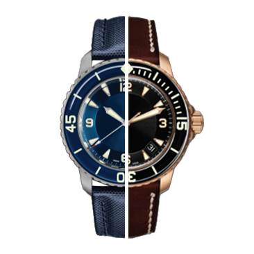 for ref 5015 45mm for steel titanium rose gold casing for fabric sail canvas strap and steel bracelet models