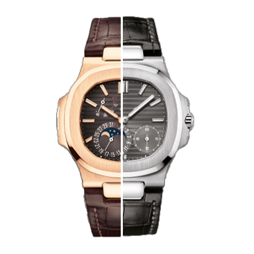 for ref 5712 rose gold white gold use original nautilus fold over clasp