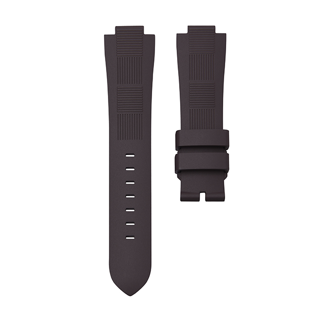 Dây Cao Su Màu Nâu Cho LV Tambour Horizon Light Up Connected Watch