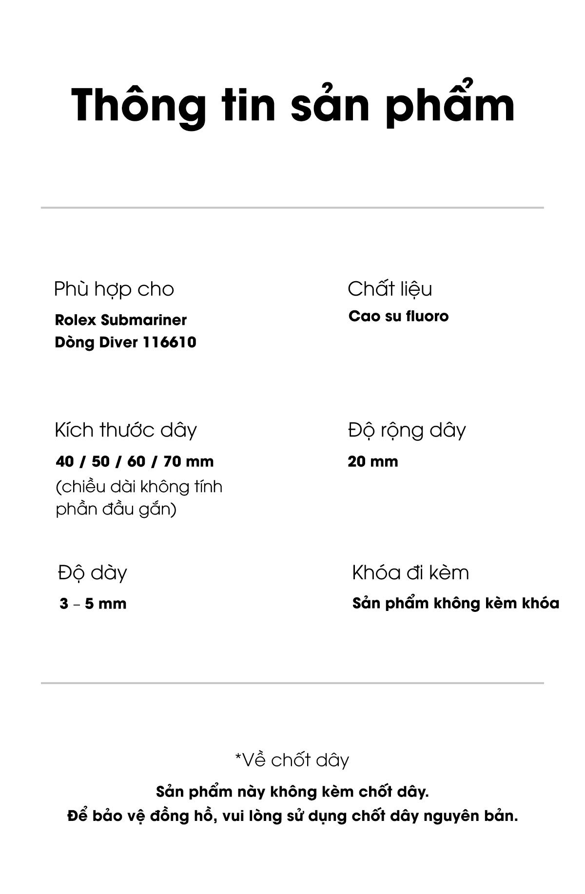 thong tin ky thuat rolex submariner