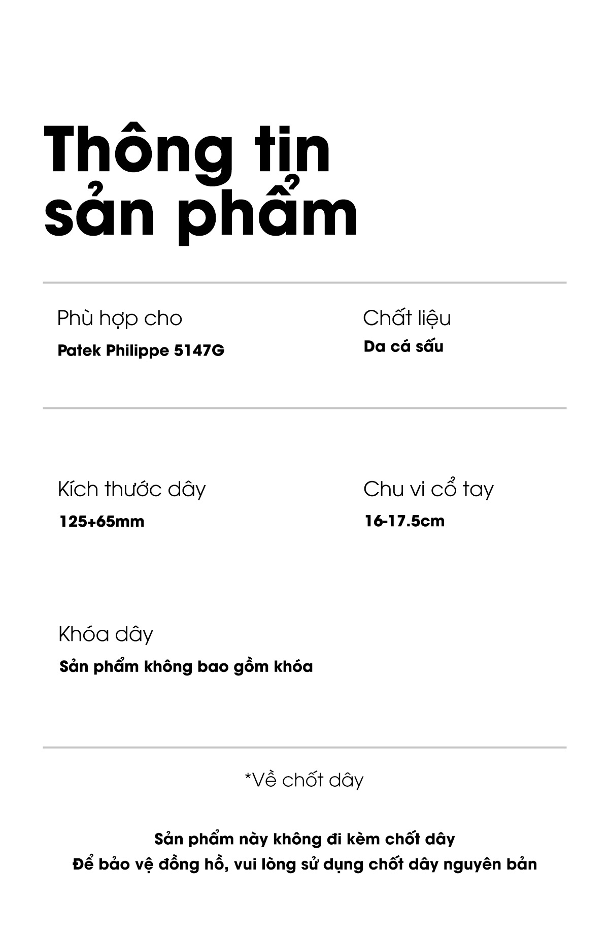 thong tin san pham patek23