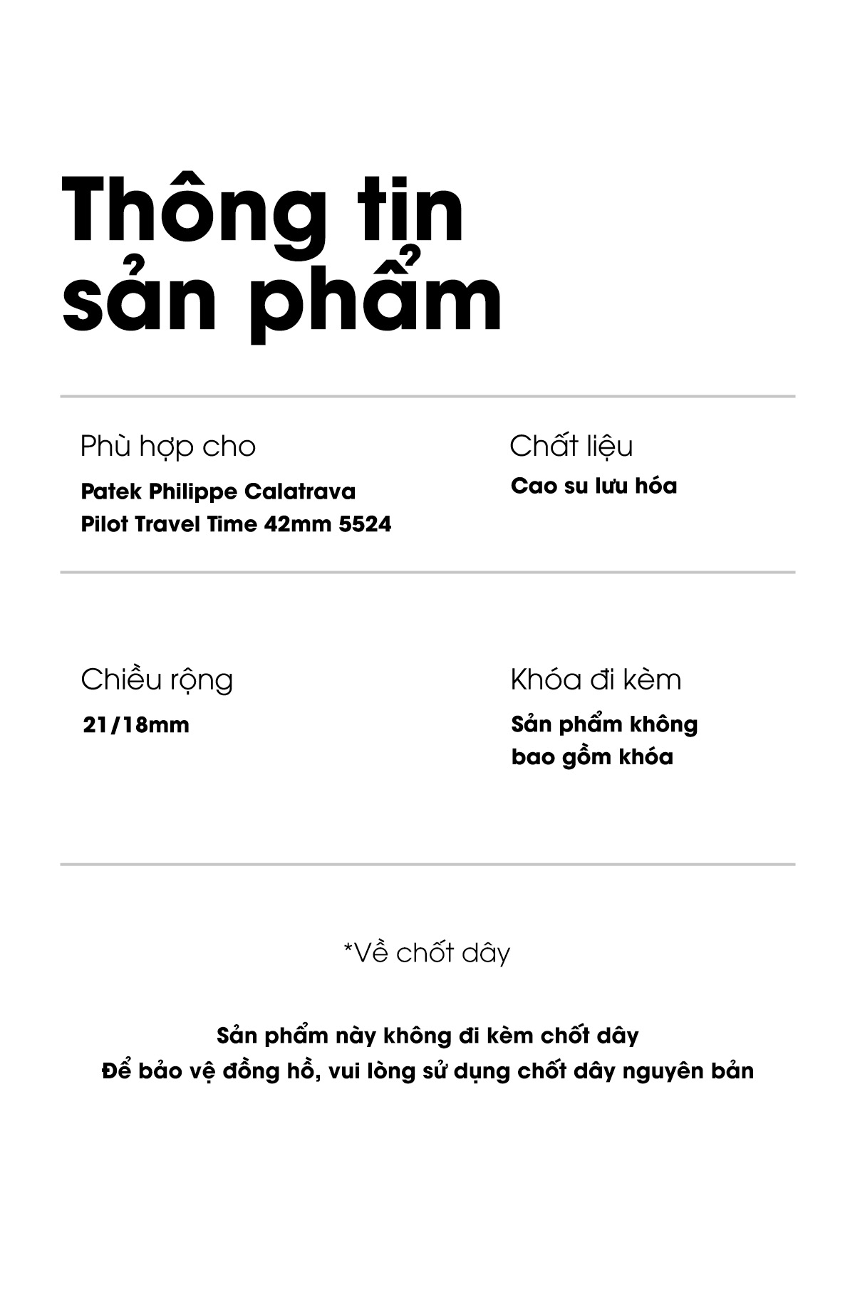 thong tin san pham patek25