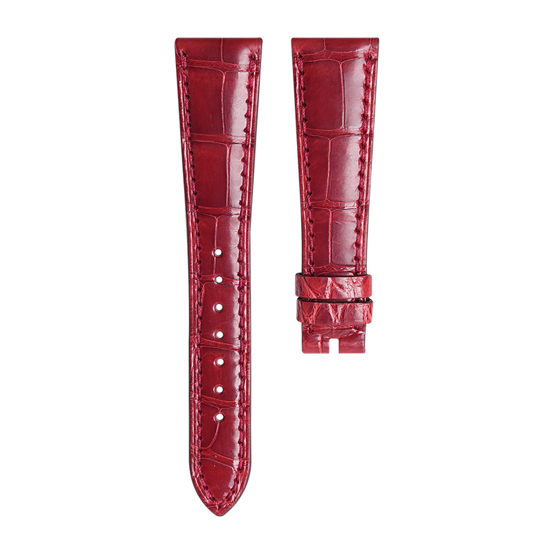 Dây Da Cá Sấu Màu Đỏ Cho Patek Philippe 3738