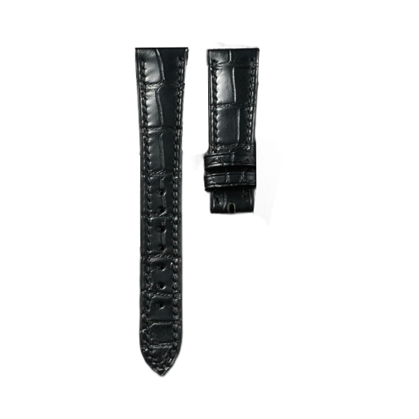 Dây Da Cá Sấu Màu Đen Cho Patek Phillipe 5146R (Thủ công)