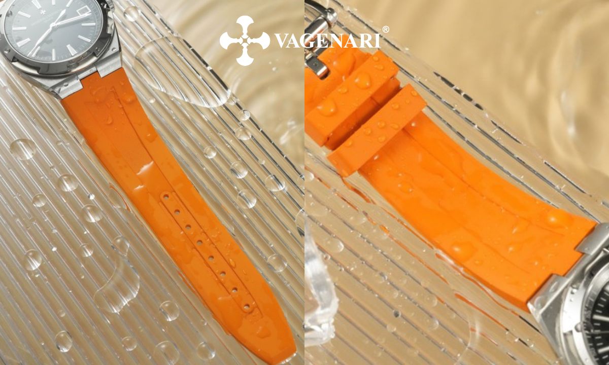 Dây đồng hồ silicone và cao su khác nhau như thế nào? 3 Dây đồng hồ cao su có khả năng chống nước vượt trội hơn hẳn so với dây silicon
