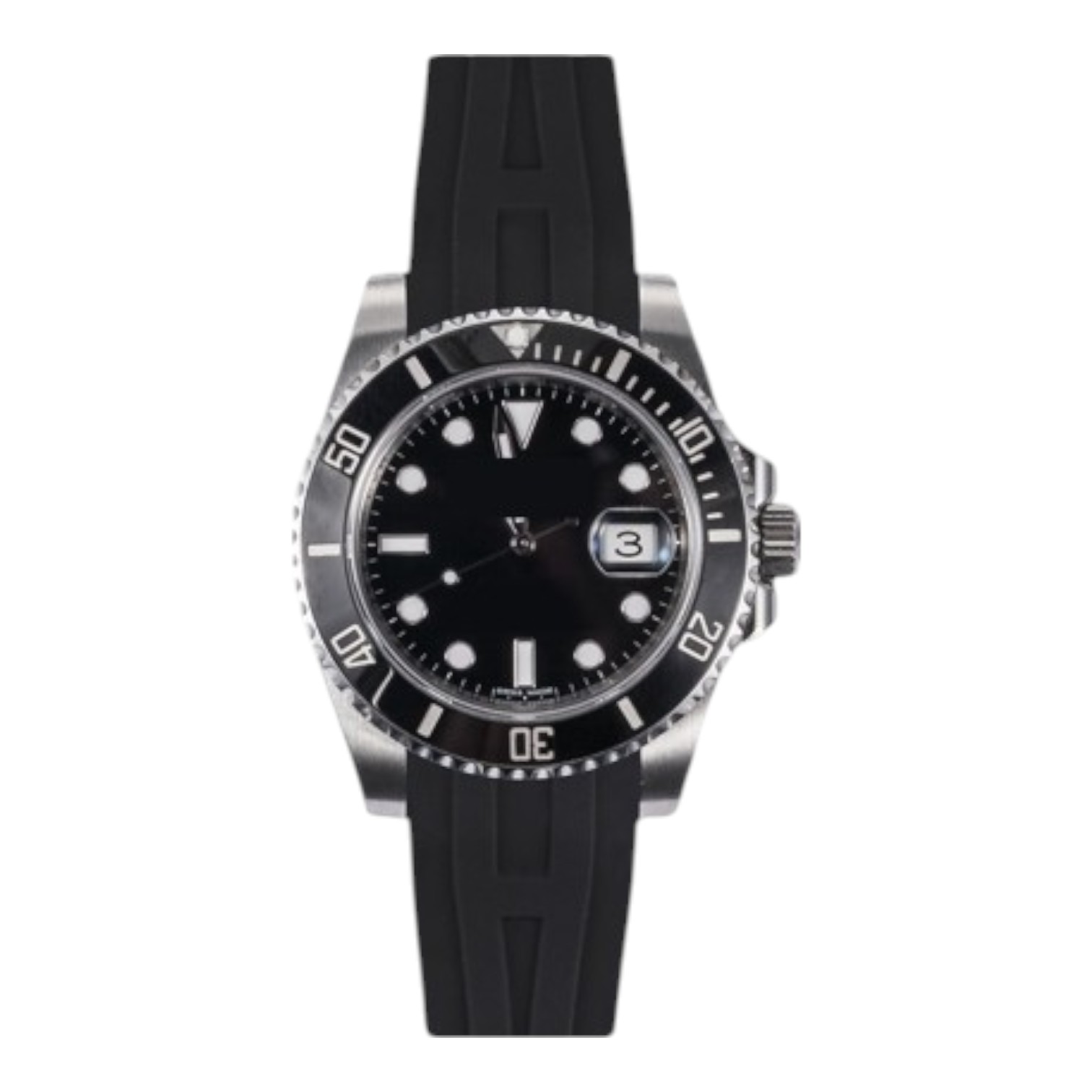 h design rubber strap for submariner ceramic 116610 116613 114060 2