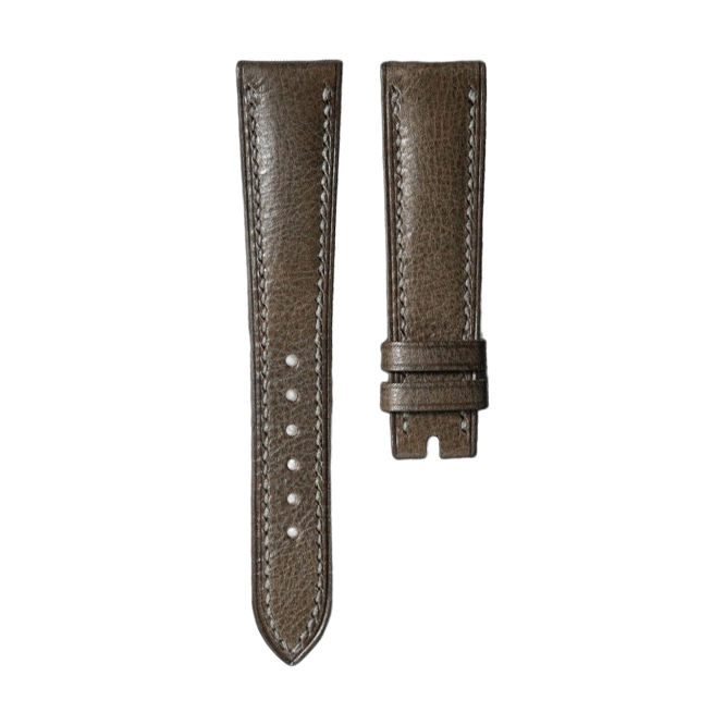 Dây Da Màu Nâu Olive Cho Patek Phillipe 5205R (Thủ công)