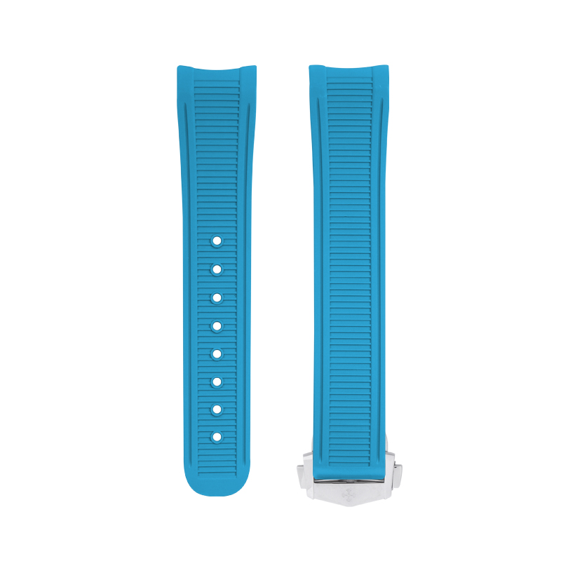 Dây Cao Su Màu Xanh Dương Nhạt Cho Omega Seamaster Aqua Terra 150M 41mm