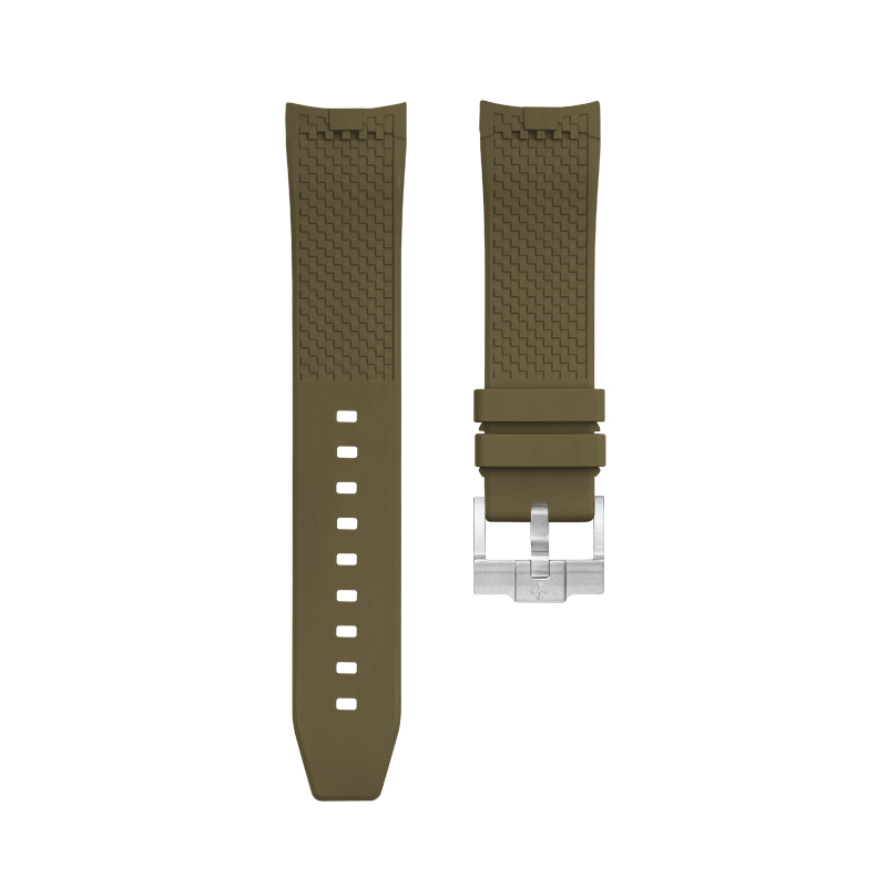 Dây Cao Su Màu Xanh Olive Cho Breitling Navitimer B01 Chronograph 43
