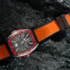 rubber strap for franck muller vanguard v45 22