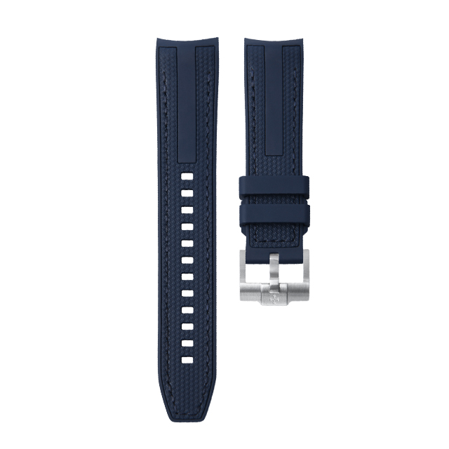 Dây Cao Su Màu Xanh Dương Đậm Cho Grandseiko Sbga407G 40.2mm