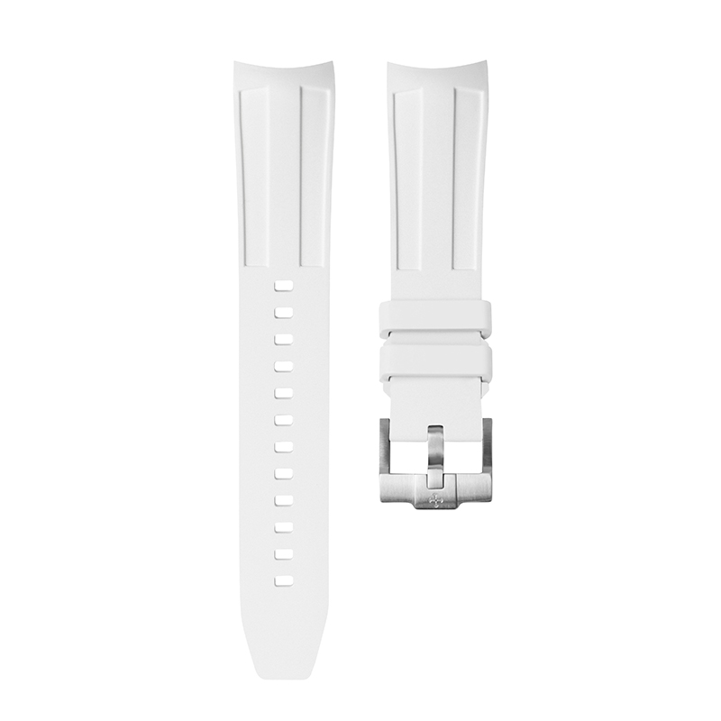 Dây Cao Su Màu Trắng Cho Grandseiko Sbga407G 40.2mm - Version 2