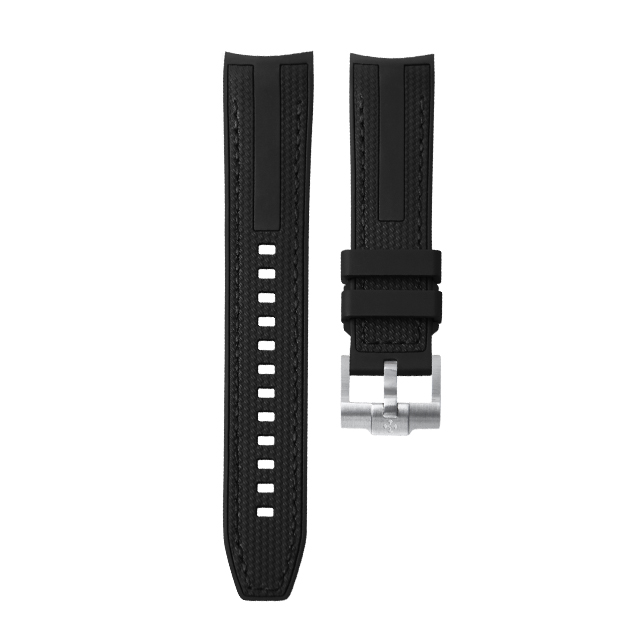 Dây Cao Su Màu Đen Cho Grandseiko Sbga407G 40.2mm