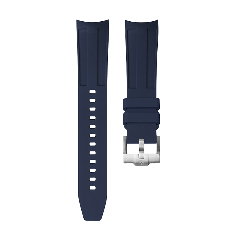 Dây Cao Su Màu Xanh Dương Đậm Cho Grandseiko Sbga407G 40.2mm - Version 2