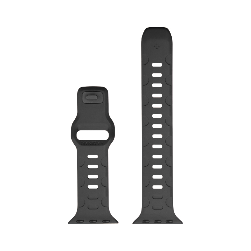 Dây Cao Su Màu Đen Cho Apple Iwatch 9 Ultra 1 Ultra 2 49/45/44mm