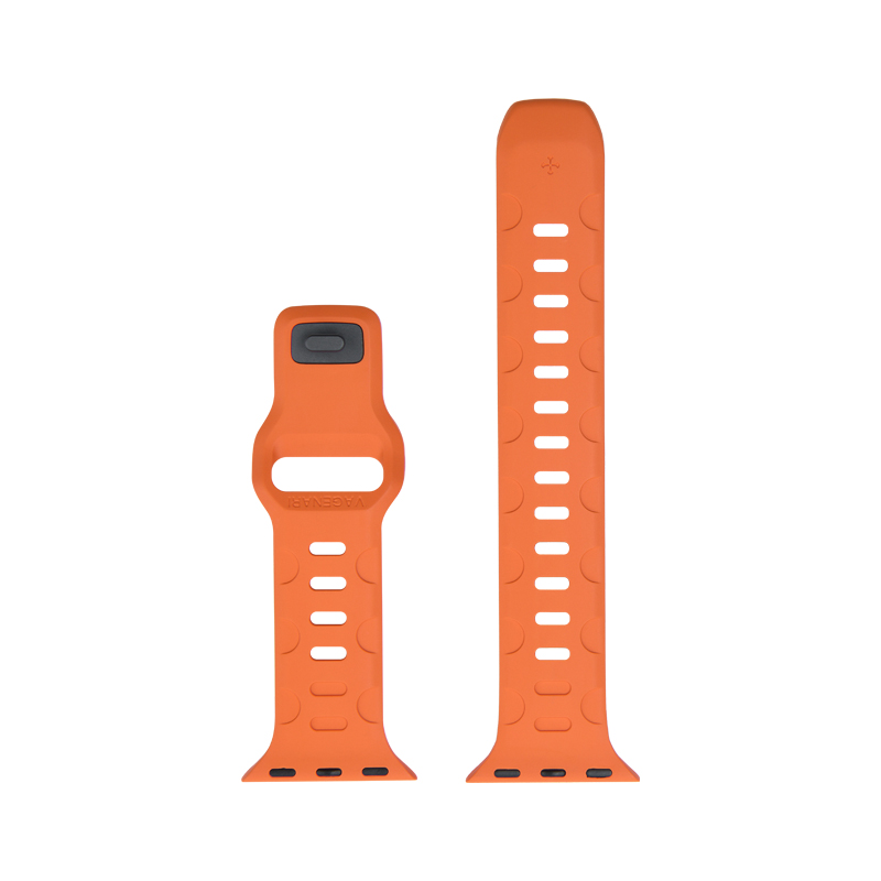 Dây Cao Su Màu Cam Cho Apple Iwatch 9 Ultra 1 Ultra 2 49/45/44mm
