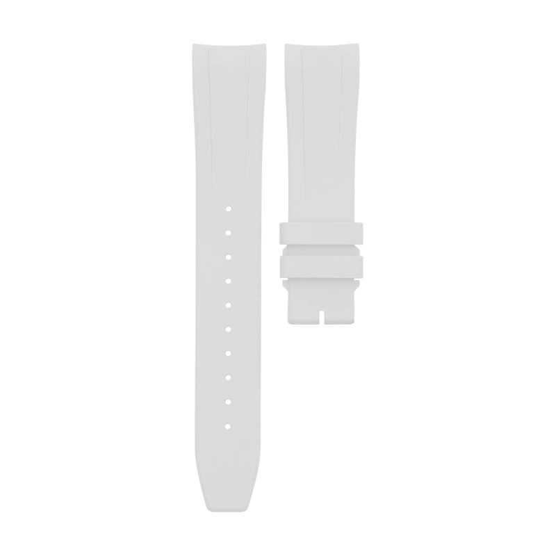 Dây Cao Su Màu Trắng Cho IWC Mark XX Khóa Đơn