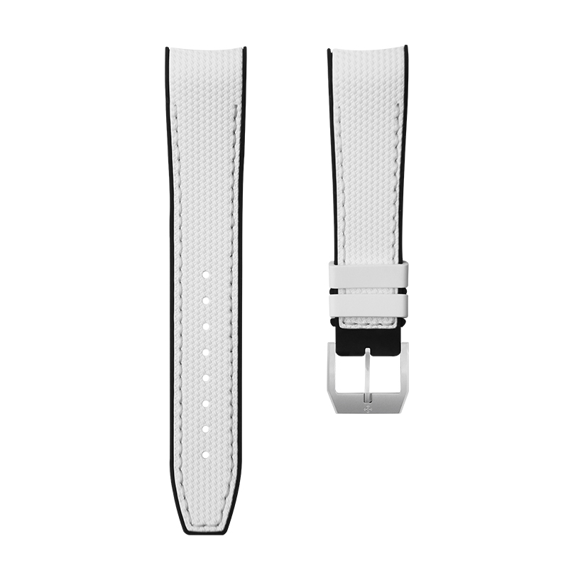 Dây Cao Su Màu Trắng Cho IWC Pilot Mark XVIII 40mm