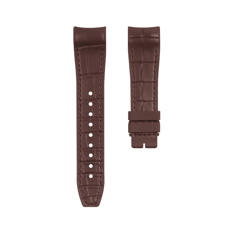 Dây Cao Su Màu Nâu Cho IWC Pilot's Chronograph 43mm