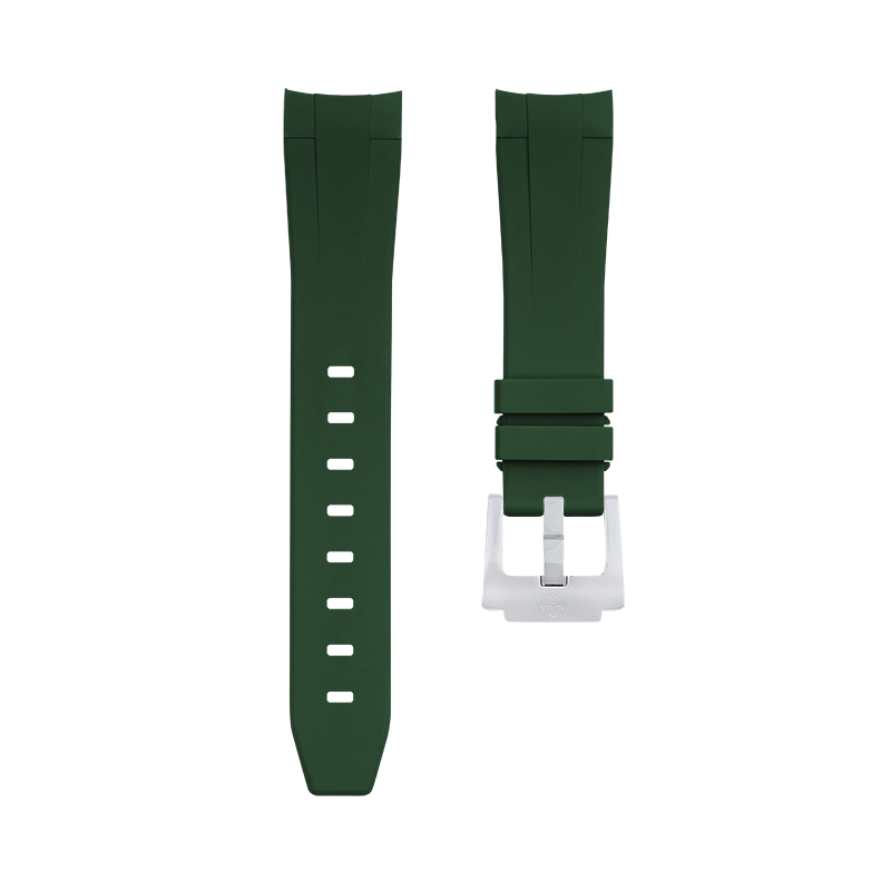 Dây Cao Su Màu Xanh Lá Cho Longines Hydroconquest 41mm