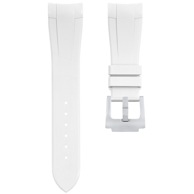 Dây Cao Su Màu Trắng Cho Tudor Pelagos 42mm Titanium Ref.M25600. M25610 - Version 2