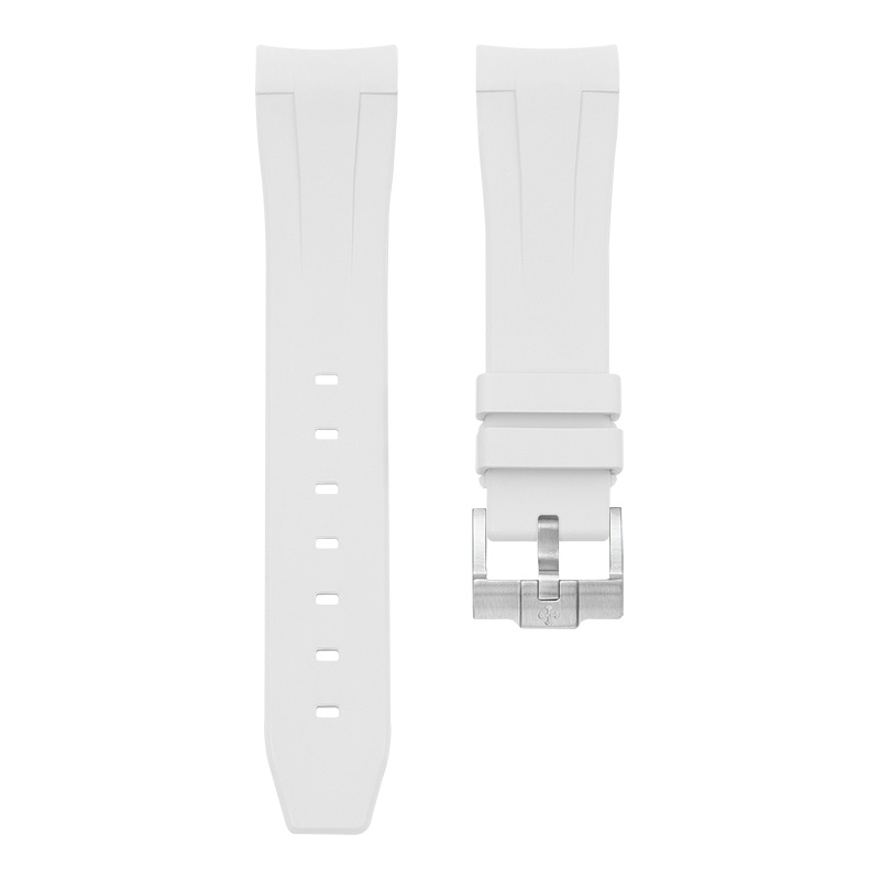 Dây Cao Su Màu Trắng Cho Rolex 216570 Explorerii 42mm