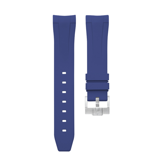 Dây Cao Su Màu Xanh Dương Cho Rolex Explorer I 214270 39mm