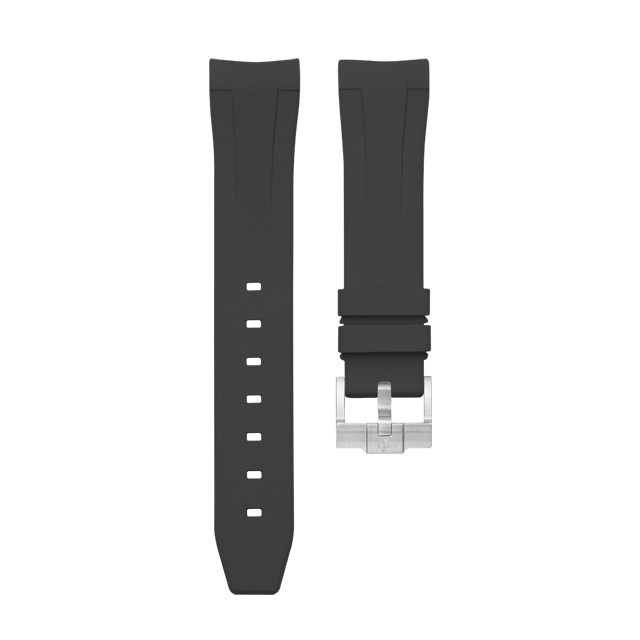 Dây Cao Su Màu Đen Cho Rolex Explorer I 214270 39mm