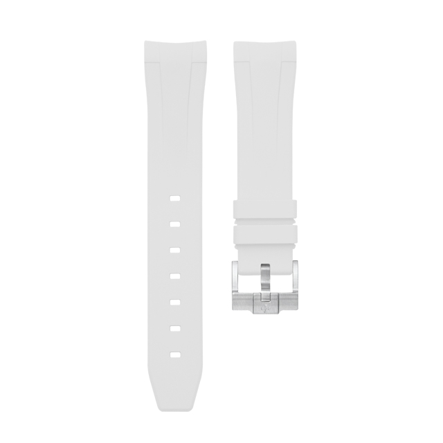 Dây Cao Su Màu Trắng Cho Rolex Explorer I 214270 39mm