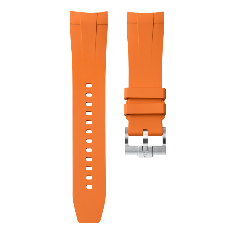 Dây Cao Su Màu Cam Cho Rolex Sea-Dweller Ceramic 43mm 126600 126603
