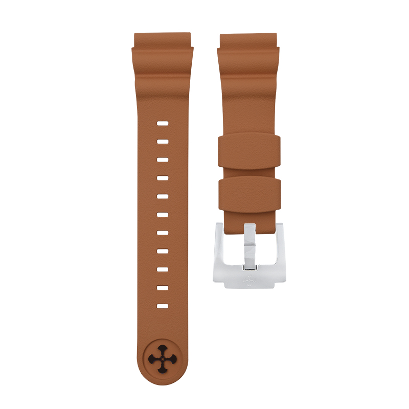 Dây Cao Su Màu Nâu Cho Seiko Prospex 22mm