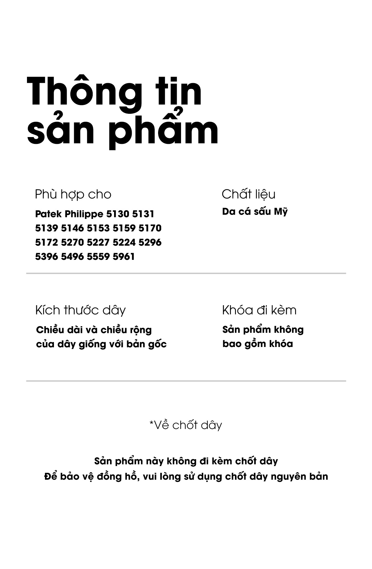 thong tin san pham patek27