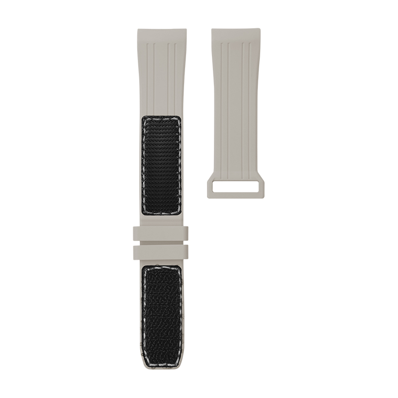Dây Velcro Màu Xám Cho Omega Seamaster 300M 42mm