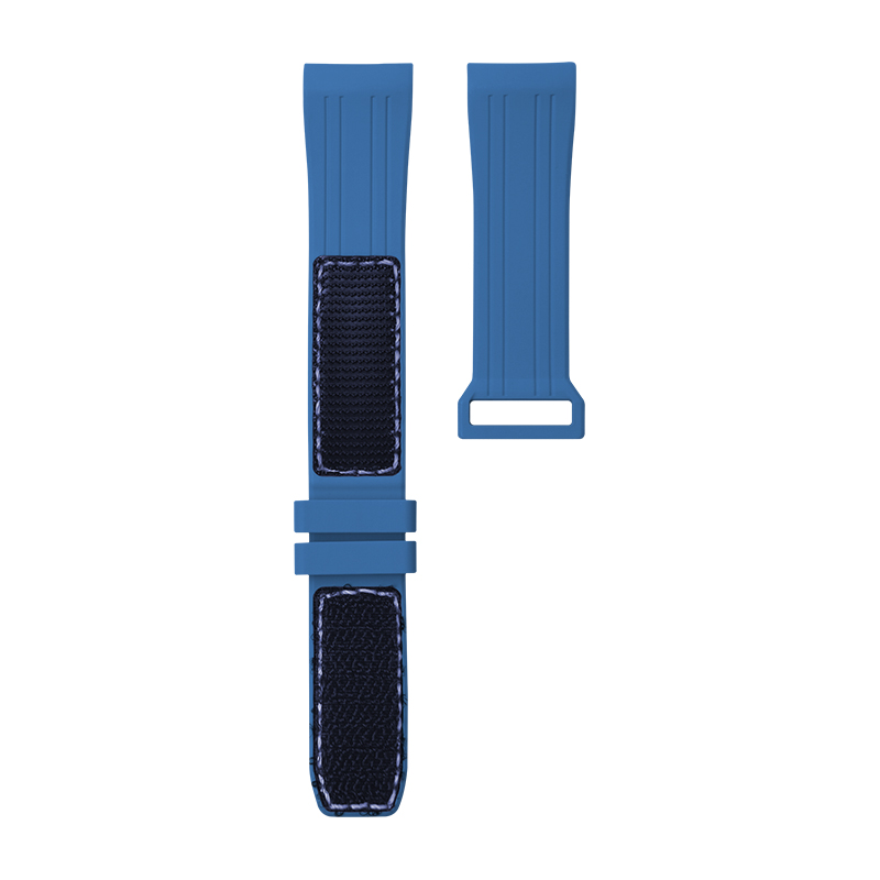Dây Velcro Màu Xanh Dương Cho Omega Seamaster 300M 42mm