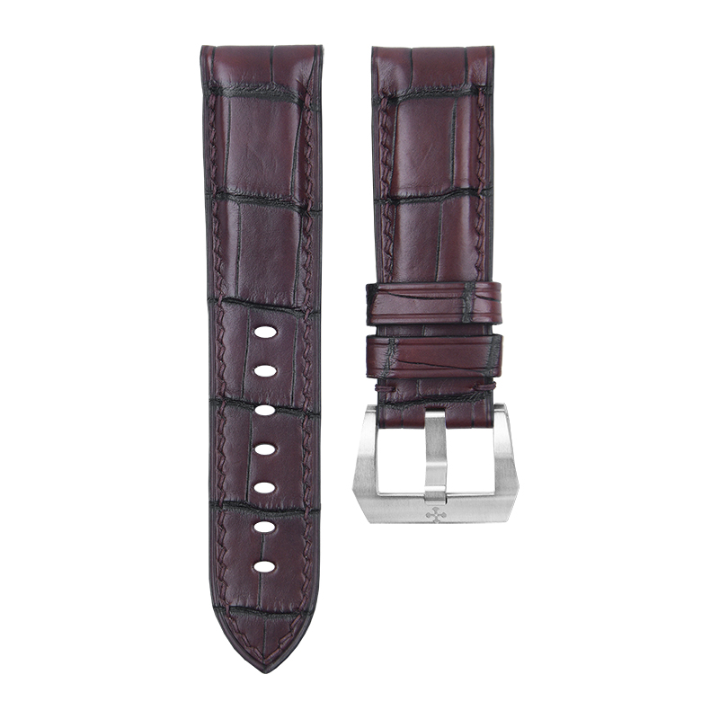 Dây Da Cá Sấu Màu Chocolate Cho Panerai 40/42/44/47mm