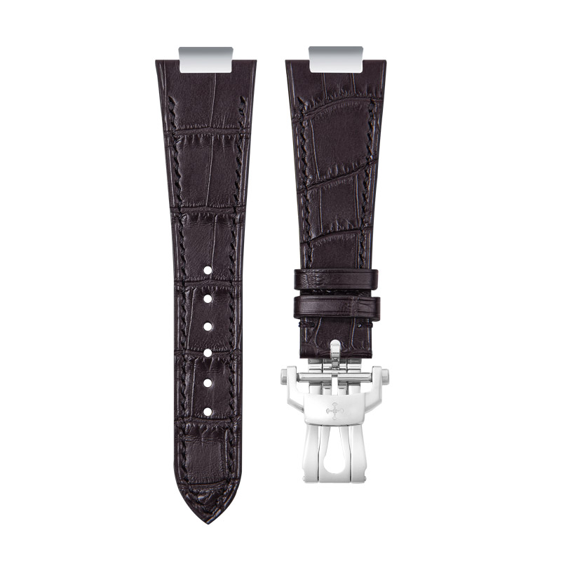 Dây Da Cá Sấu Màu Nâu Cho Patek Philippe Nautilus 5711.5712.5726.5980