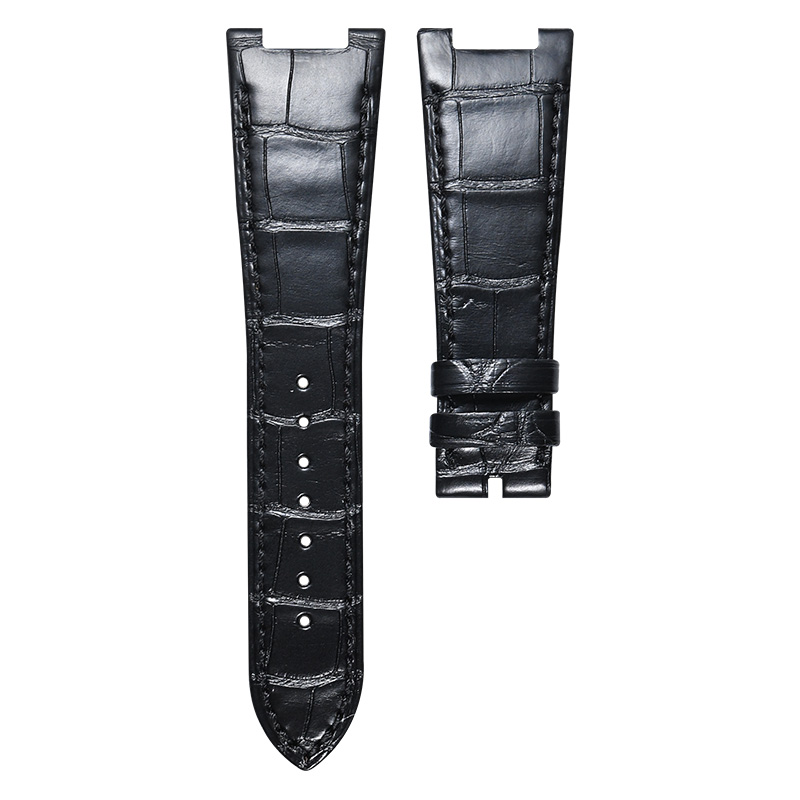 Dây Da Cá Sấu Màu Đen Cho Patek Philippe Nautilus 5711or.5712or.5726or.5980or