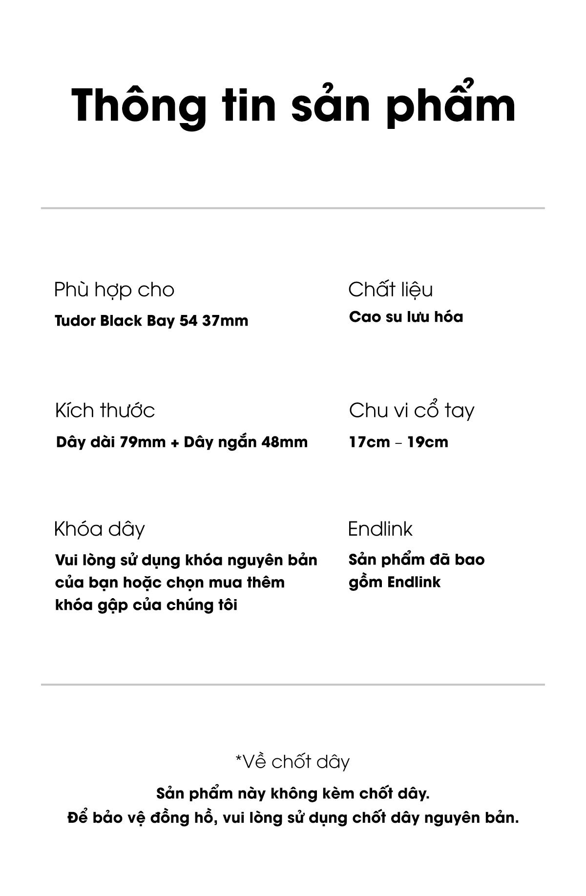 cho tudor black bay 54 37mm kem endlink va khoa gap