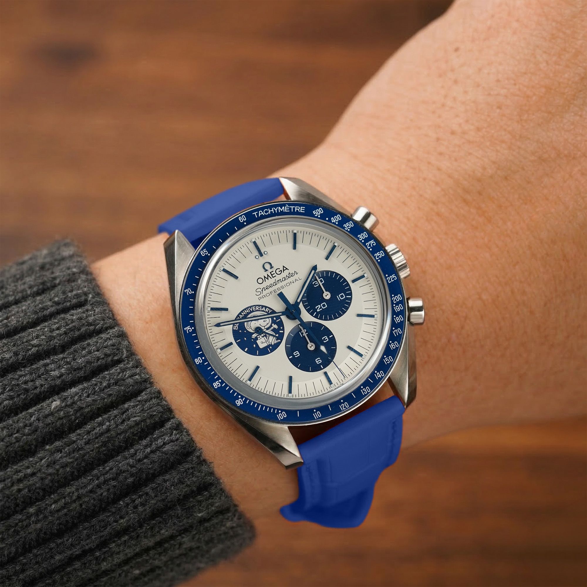 Dây Cao Su Đa Dụng Màu Xanh Dương Vân Cá Sấu 19~23mm 8 Dây Cao Su Đa Dụng Màu Xanh Dương Vân Cá Sấu 19~23mm - Ảnh 8