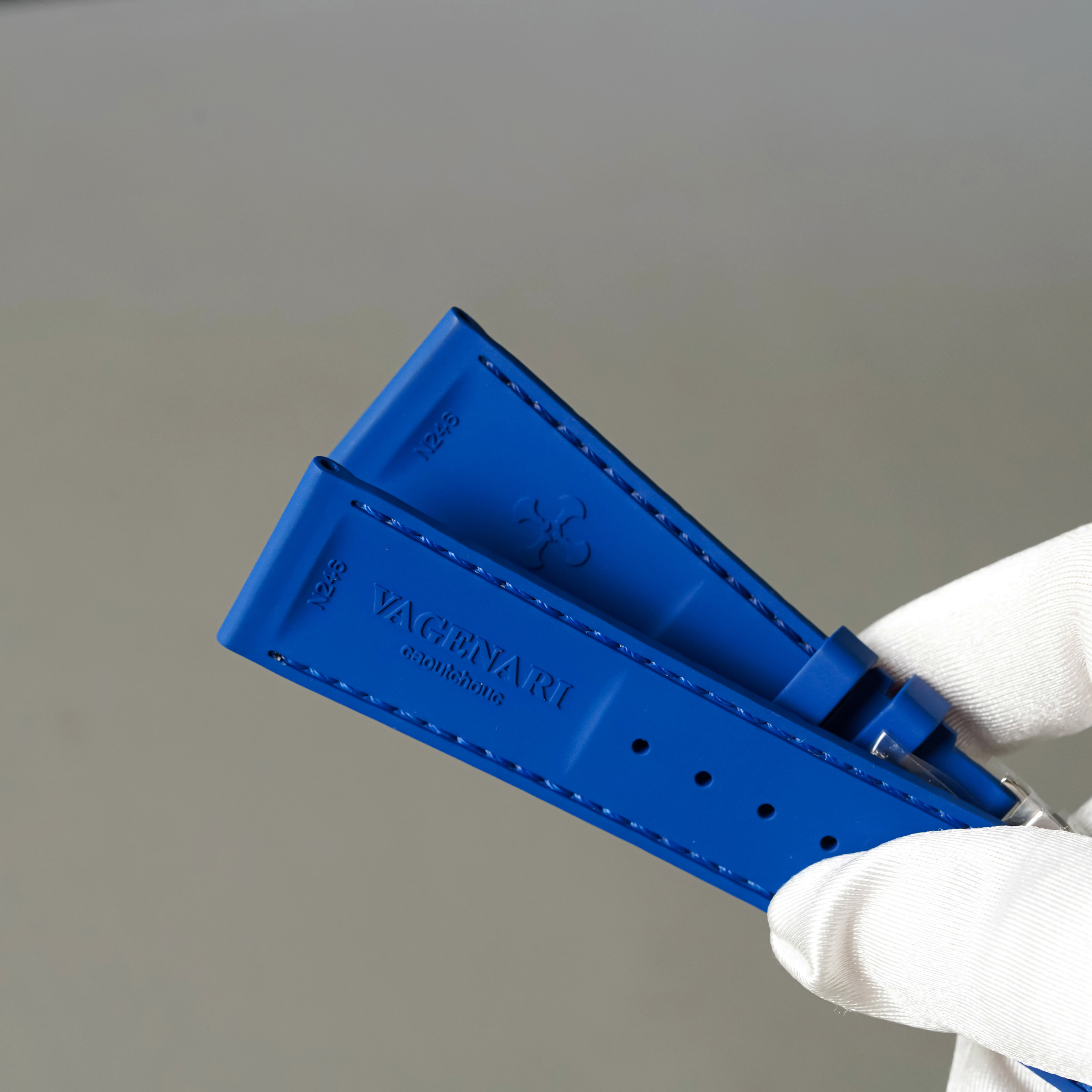 Dây Cao Su Đa Dụng Màu Xanh Dương Vân Cá Sấu 19~23mm 5 Dây Cao Su Đa Dụng Màu Xanh Dương Vân Cá Sấu 19~23mm - Ảnh 5