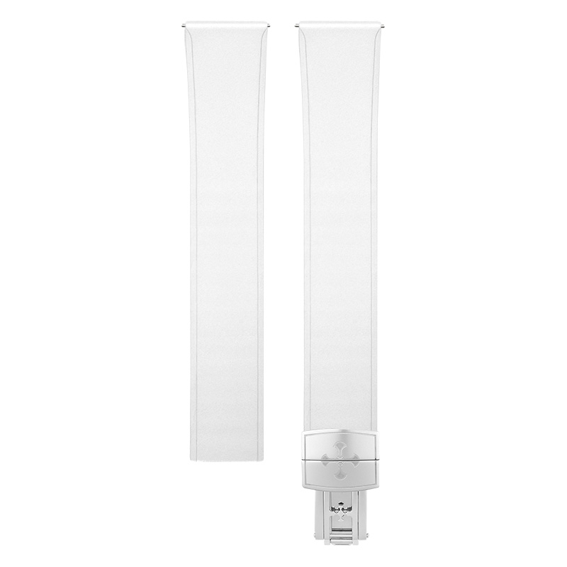 Dây Cao Su Đa Năng Màu Trắng Khóa Gập Cao Cấp 18/19/20/21/22/23mm