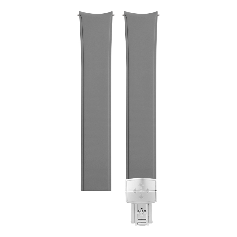 Dây Cao Su Đa Năng Màu Xám Cho Đồng Hồ 18 19 20 21 22 23mm (Chốt Cong)