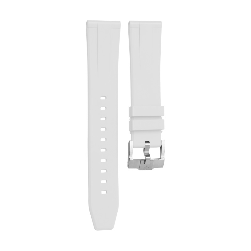 Dây Cao Su Màu Trắng Dòng Phổ Thông Đa Dụng Khóa Đơn 18mm-24mm Cho Nữ (Kích Thước Ngắn)